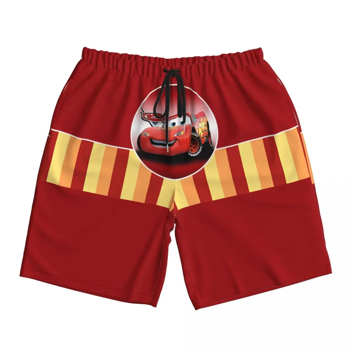 

Новые летние мужские шорты с рисунком молнии Mcqueen Cars, женские плавки, пляжные шорты с принтом, спортивная быстросохнущая одежда
