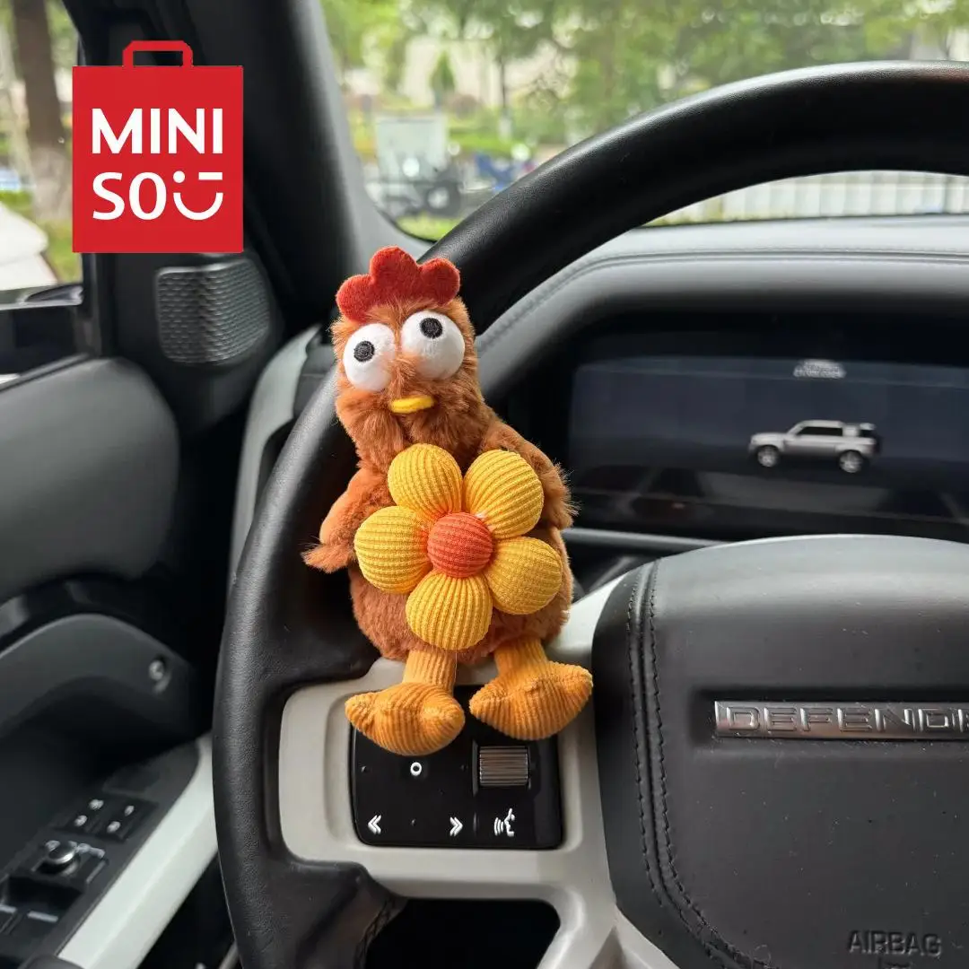 Mision Car Gear Shift Decorate Cute Cartoon Cute Adorable Egg Laying Chicken Car Turn Signal Wiper Ornament Car Accessories Toys