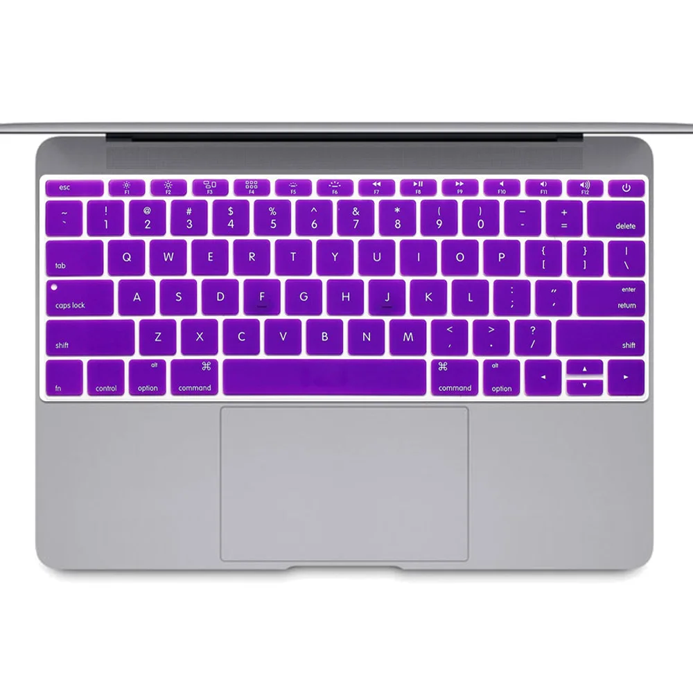 For New Macbook 12 Inch A1534 with Retina Display (2016 NEWEST VERSION) European English US Keyboard Cover Silicone Skin