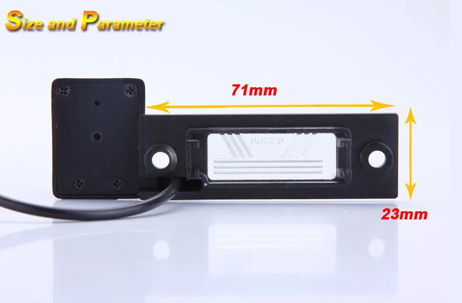 HKNL Car Rear View Camera for VW Caddy Passat B5 3B B6 3C Kombi Variant 2.0 TDI T5 Transporter Touran limuzyna Touareg black CCD