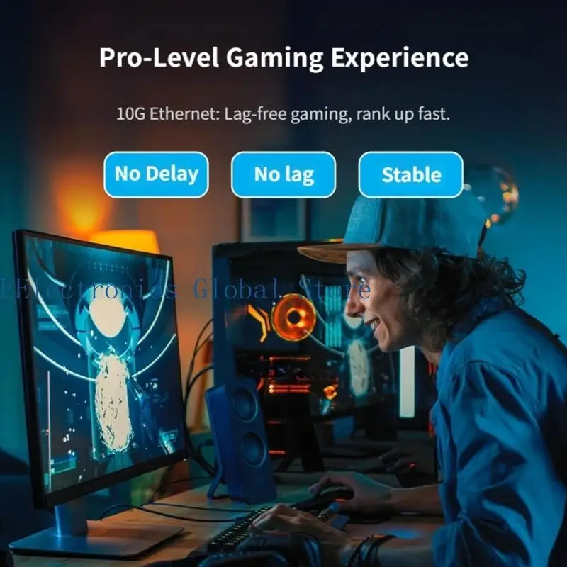 462B Cat8 Ethernet Patches Cable 2000MHz Frequency for Smooth 4K Streaming and Online Gaming