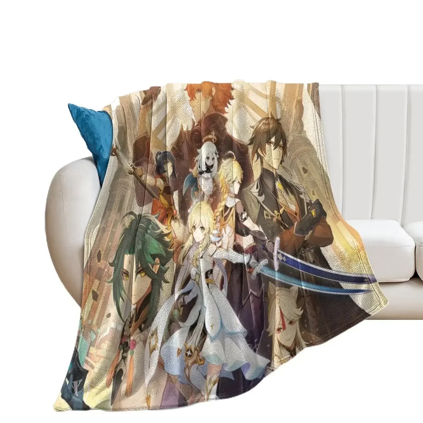 

Genshin Impact Throw Blanket Single Nap Blankets