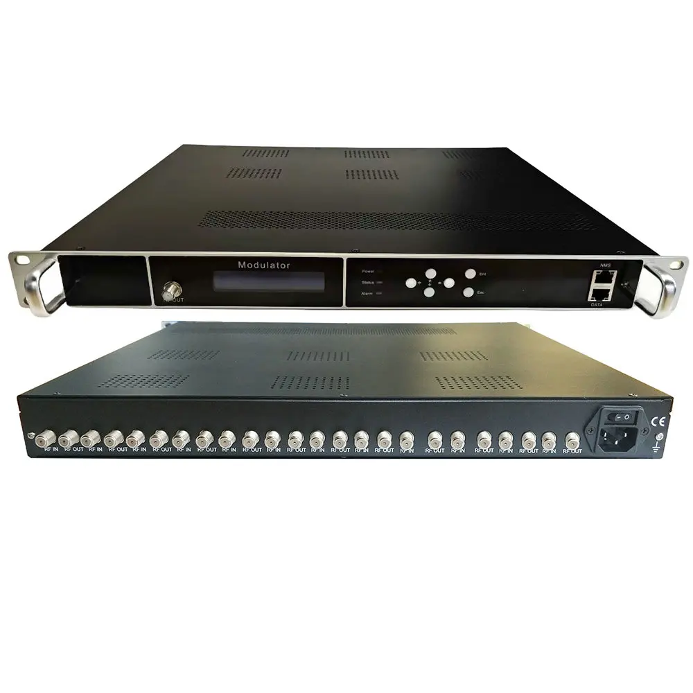 

tuner To Rf Modulator 8 12 16 20 24 Channel Dvb-s2 Dvb-t2 Tdt Isdbt Dvb-c Atsc Dtmb Receiver Modulator All-in-one