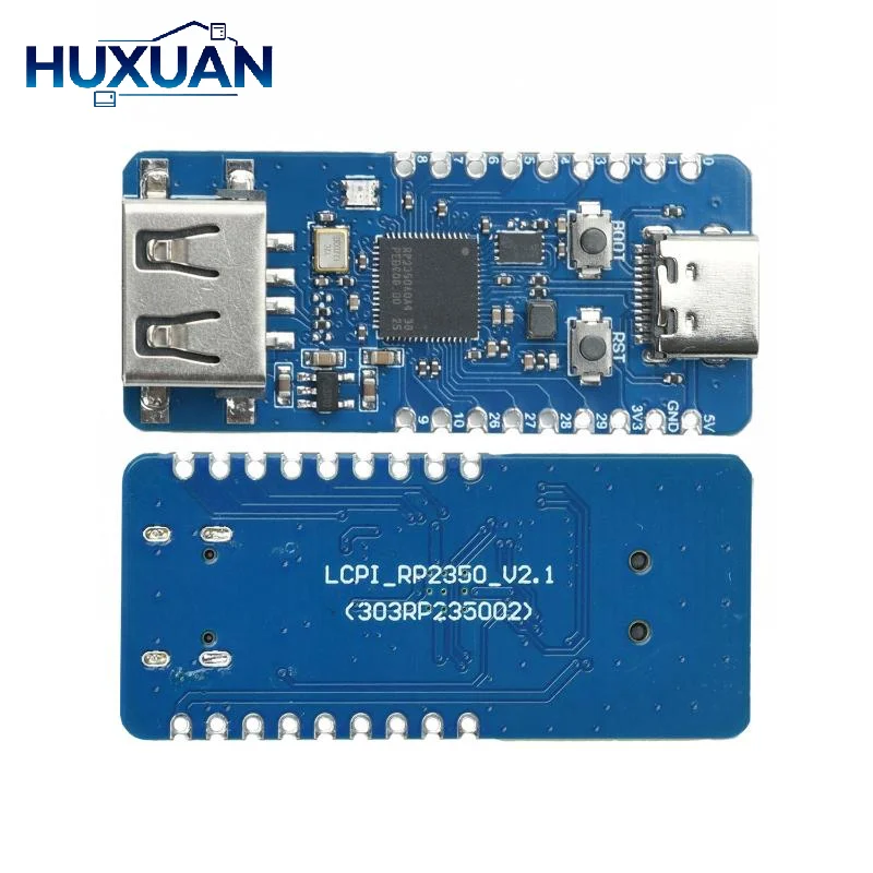 RP2350 USB-A Development Board RP2350_V2 Microcontroller Processor Based On RP2350A Expansion Board I/O Programmable Type C