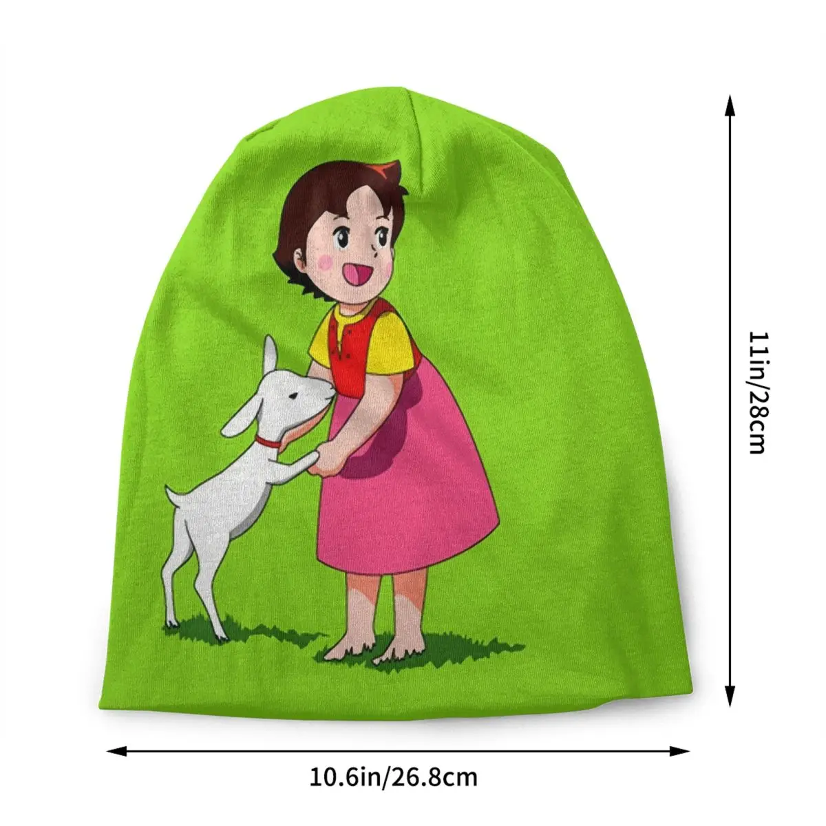 Unisex Bonnet Warm Knit Hat Anime Heidi Girl Of The Alps Comic Cartoon Street Skullies Beanies Caps Adult Beanie Hats Ski Cap