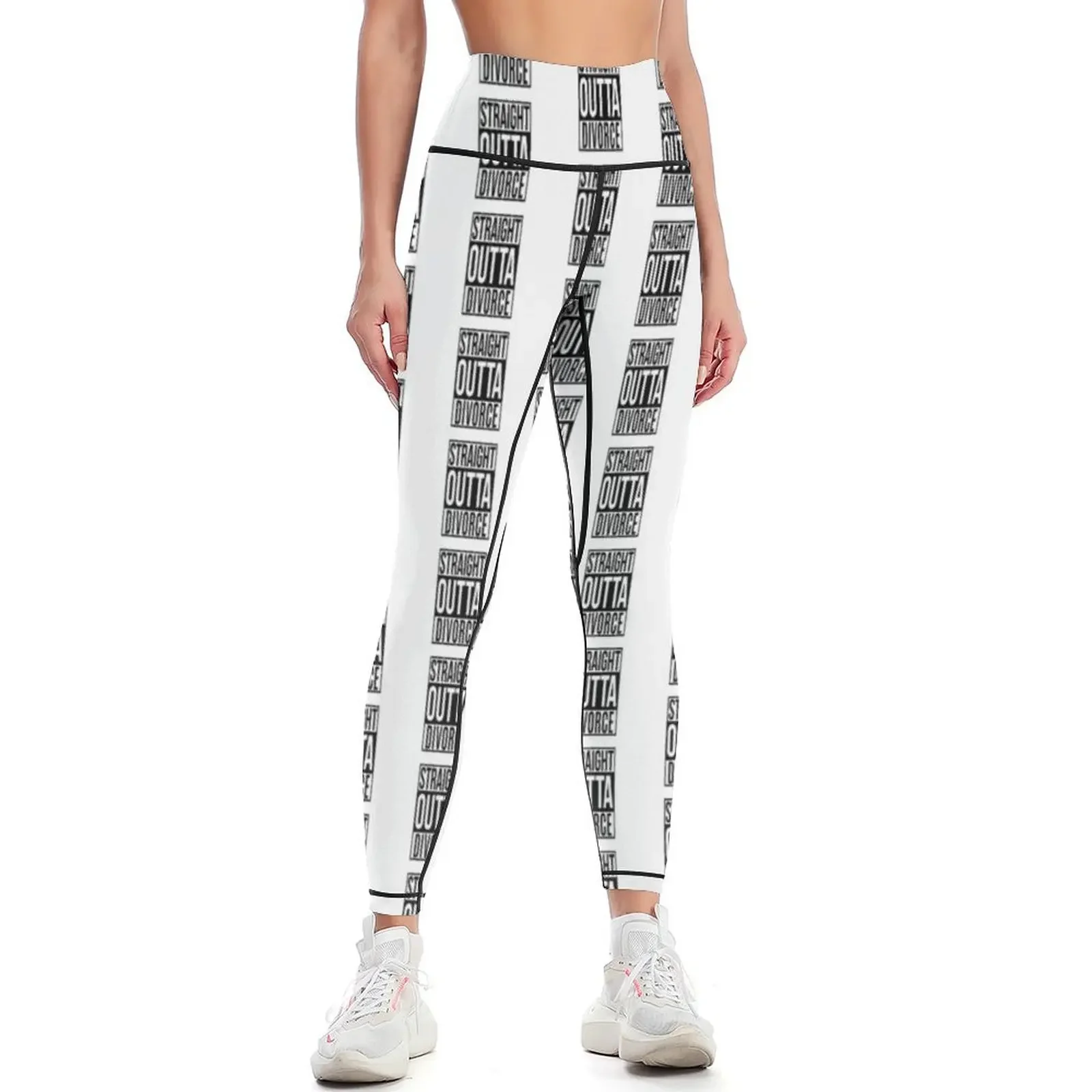 

Straight Outta Divorce Leggings gym's clothing Pants sport trousers Women's gym Womens Leggings