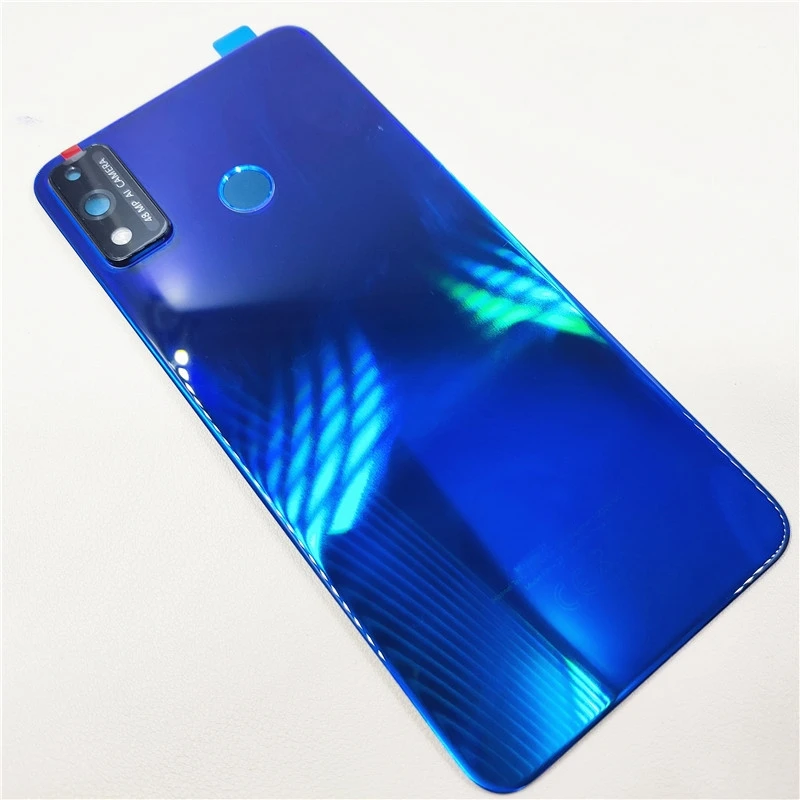 Rear Door Battery Cover Housing Case For Honor 9X Lite Back Cover With Fingerprint Flex Cable Logo Replacement Parts