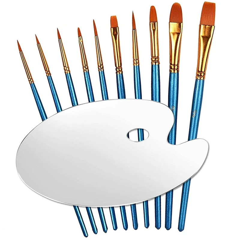 

Paint Brushes For Kids Acrylic Paint Brush Set Art Paintbrush Kit For Canvas Rock Watercolor Supply With Paint Palettes