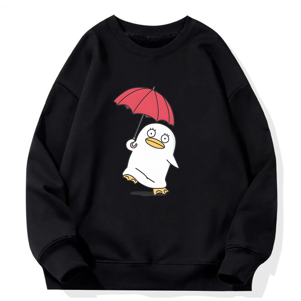 Gintama Elizabeth Hoodie Kawaii Graphic Pullovers Crewneck Sweatshirts Cute Duck Print Hoody Clothes for Women Spring Sudaderas