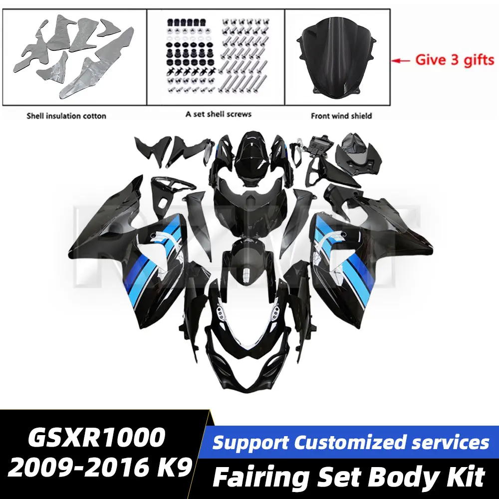For Suzuki GSX-R1000 2009-2016 K9 Motorcycle Fairing Set Body Kit Bodywork Plastic Accessories Shell Injection 09-16 S1009-105a