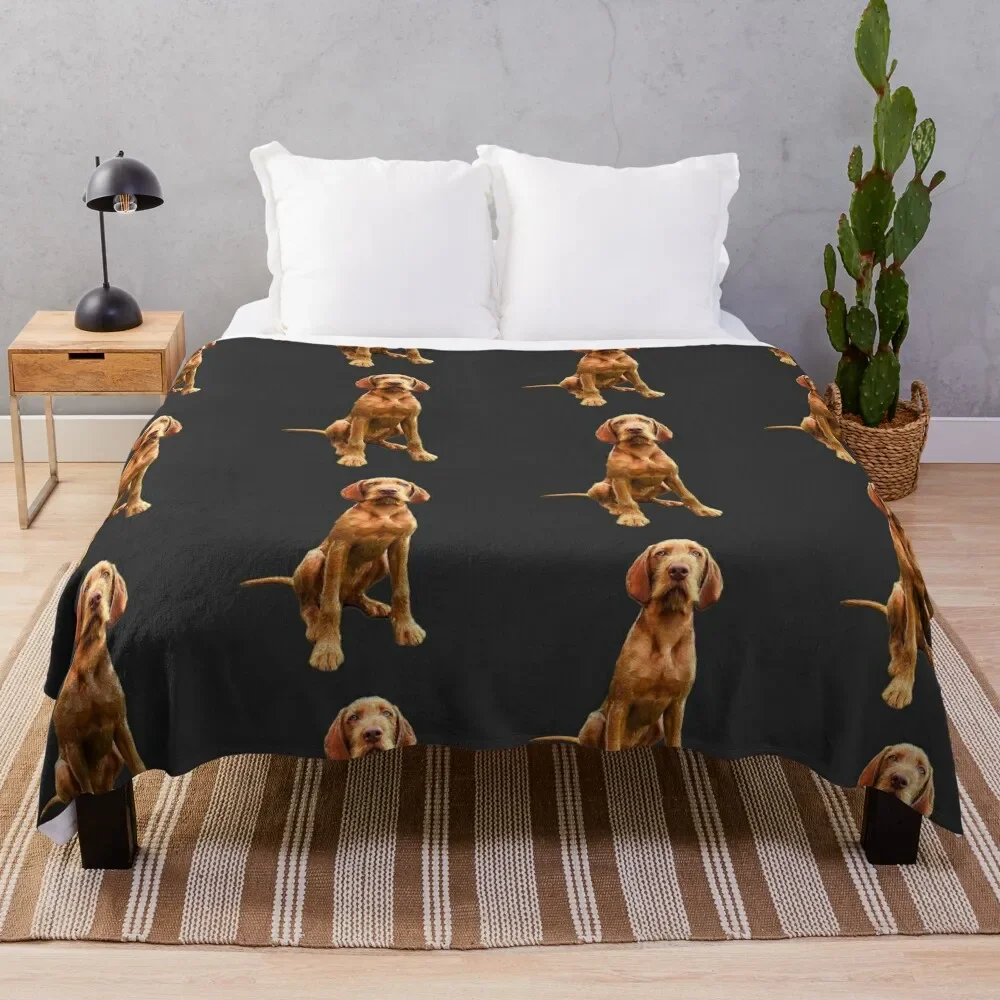 

Wirehaired Vizsla - Stunning Dog! Throw Blanket Thin Flannel Fabric wednesday manga Blankets