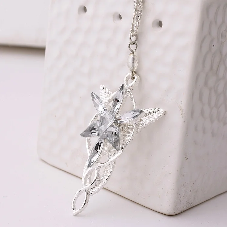 Fashion The Lord Necklace of Arwen Evenstar Pendent Necklace Jewelry Crystal Twilight Star Pendent Torque Gift for Women image 3