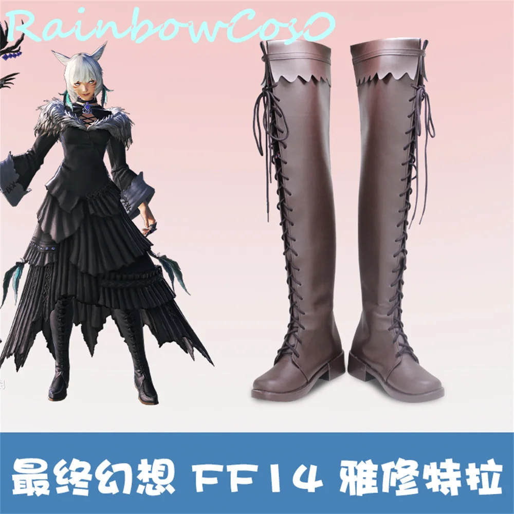 

FINAL FANTASY XIV A Realm Reborn FF14 Y shtola Cosplay Shoes Boots Game Anime Carnival Party Halloween Chritmas W2318