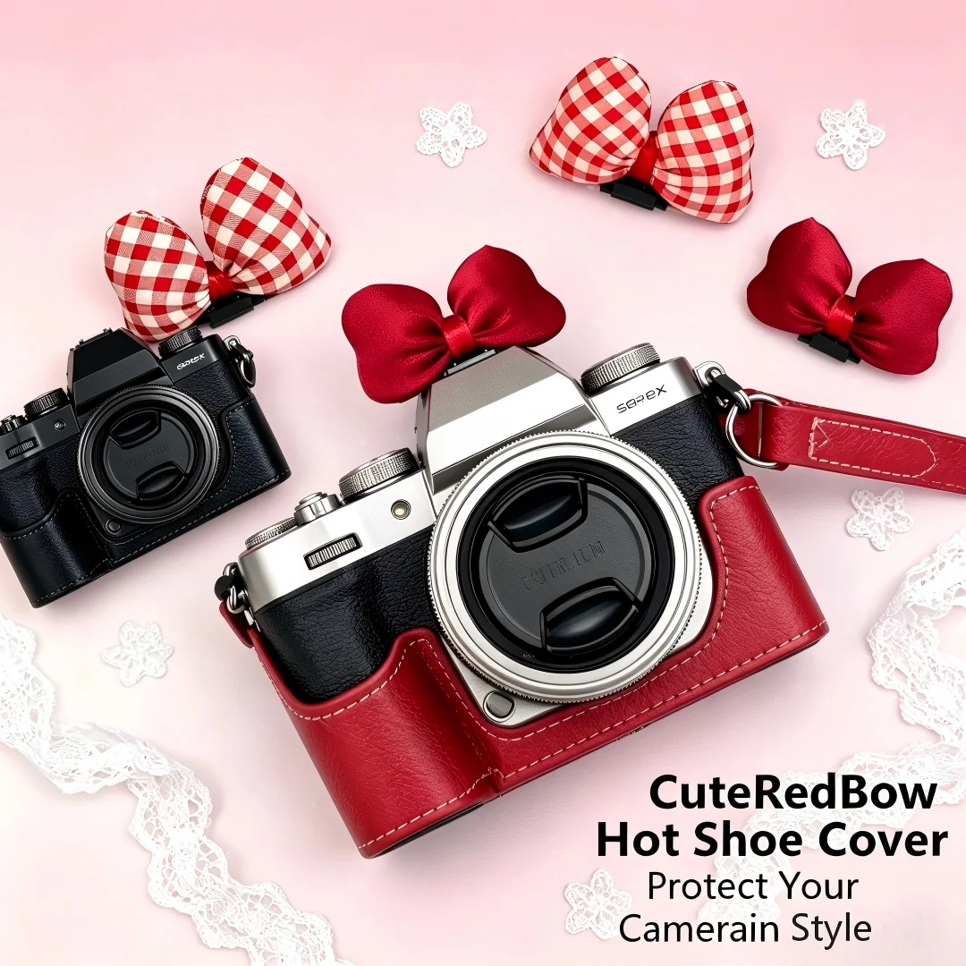 Cute Butterfly Knot Series Hot Shoe Cover for Leica Q2 Fuji X100V X-T5 Sony ZV-1 Canon EOS R5 Nikon Z5 Camera Accessories view 2