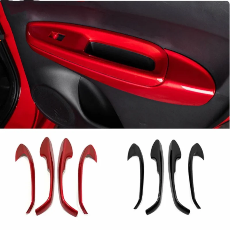 For Honda Fit Jazz 2020 - 2024 Car Body Cover Sticker Trim Door Inner Handle Armrest Handrail Frame Panel Hoods