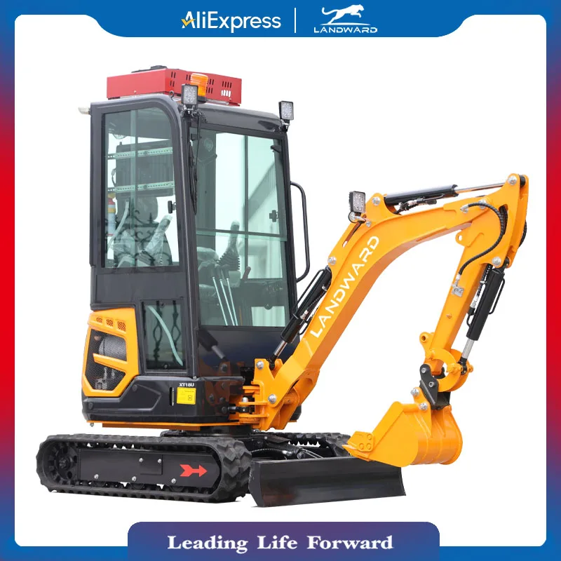 Wholesale Small Construction Machinery 1.8 Ton Excavation Machinery 1000KG Mini Engineering Use Digger Factory Customized Sale