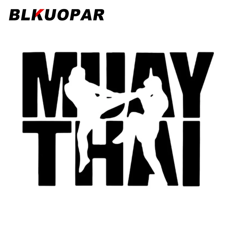 BLKUOPAR Muay Thai Car Stickers Vinyl Personality Decal Waterproof Scratch-Proof Trunk Refrigerator Decoration Car Accessories - Image 2