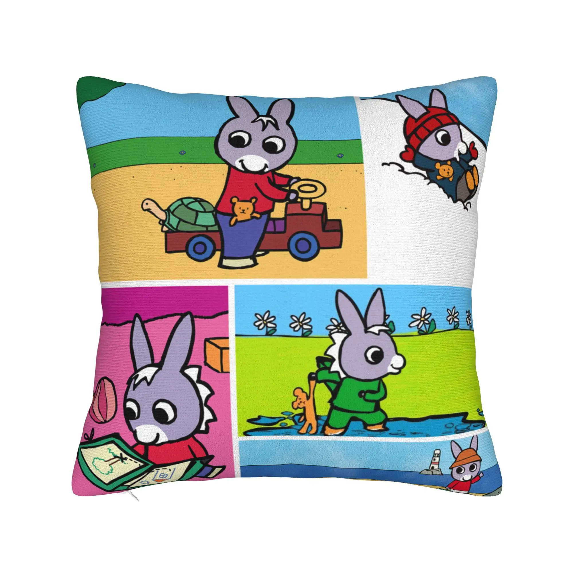 Trotro Collage Square Pillow Cases Cute Cartoon Cushion Cover Novelty Polyester Decor Pillowcover for Home 18