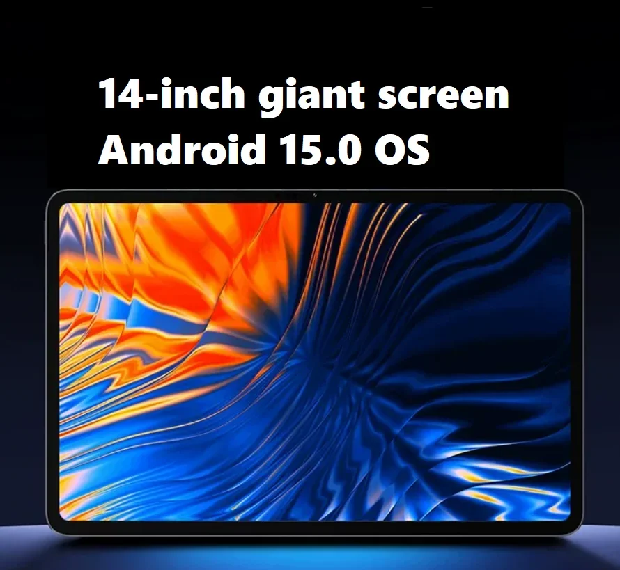 14.1 Inch Large Screen Tablet PC 512GB 2-in-1 Google Play Certified Phone Call Capability Bluetooth 5G WiFi Learning And Gaming