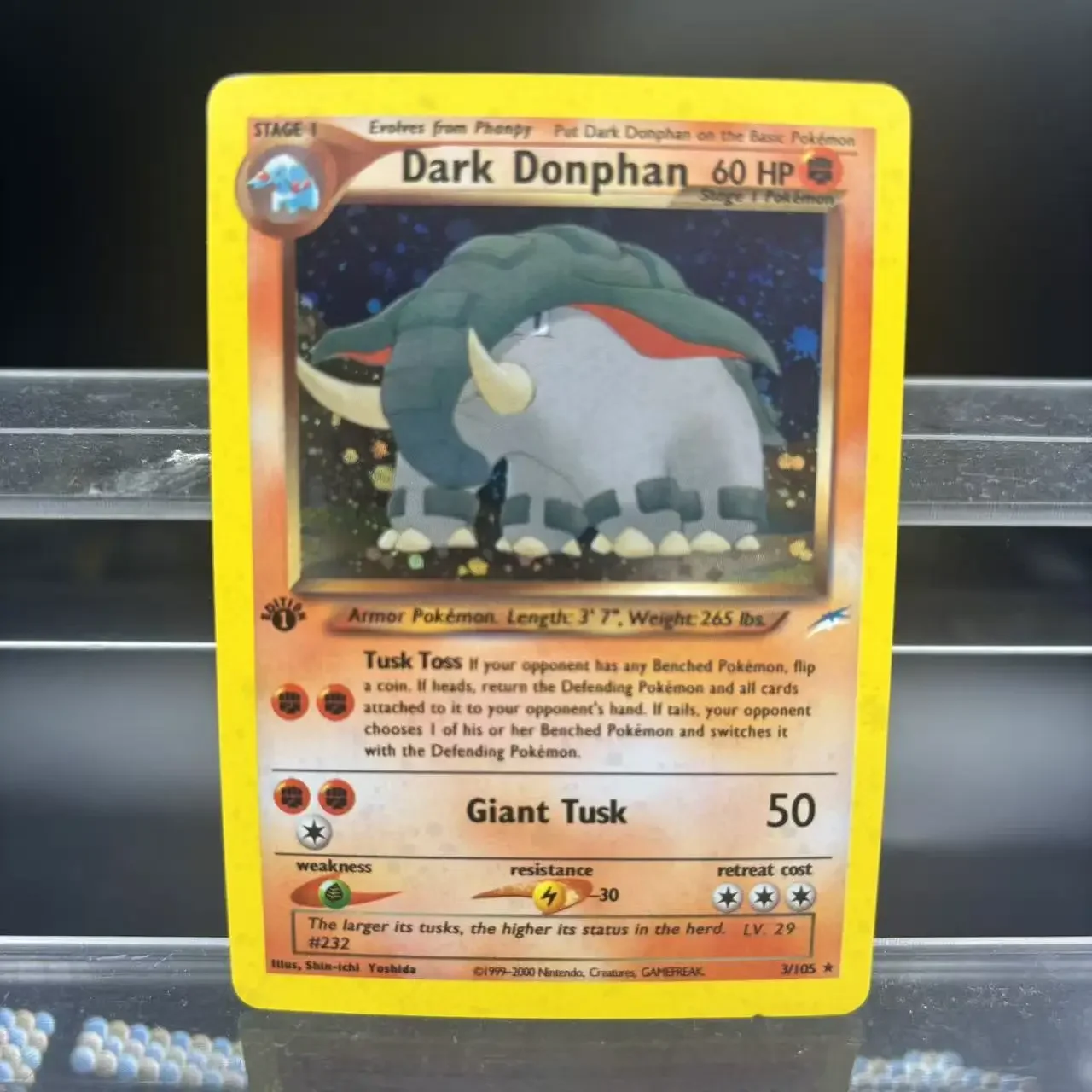 TCG DIY-collectiekaarten Dark Ampharos Light Azumarill Dark Houndoom NL Self Made Single Card Classic Game Anime Card Gift Toy