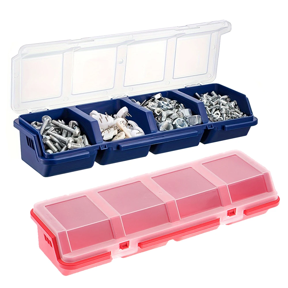 

Organizer Parts box Multi-Compartment Durable Plastic Hardware Box For Screws Small Parts Jewelry Storage Case