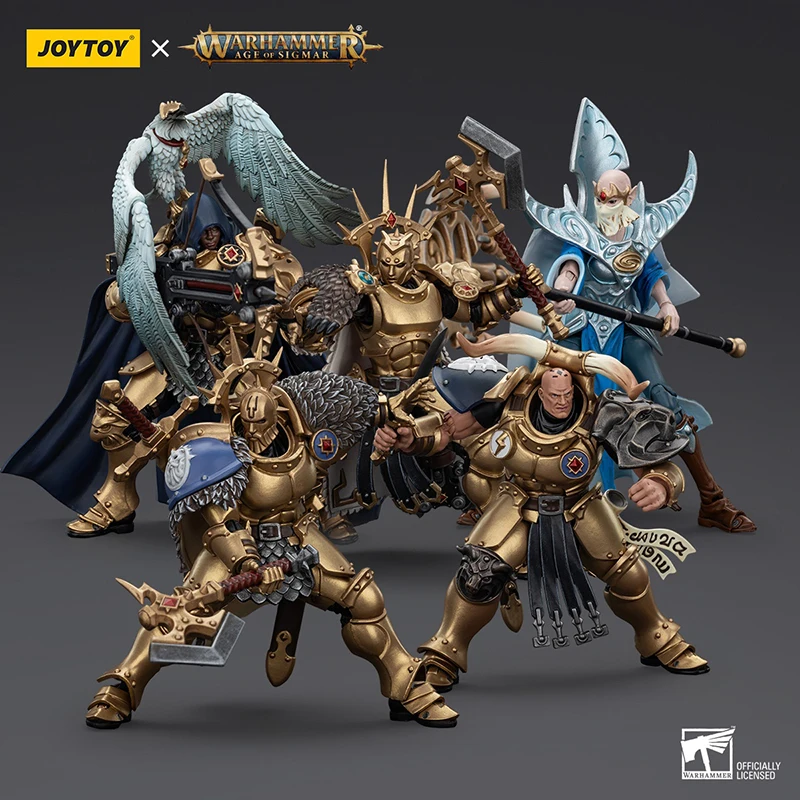 

JOYTOY Warhammer 1/18 Stormcast Eternals The Blacktalons Neave Hendrick Shakana Goldenblade Rostus Lorai Action Figure Model Toy