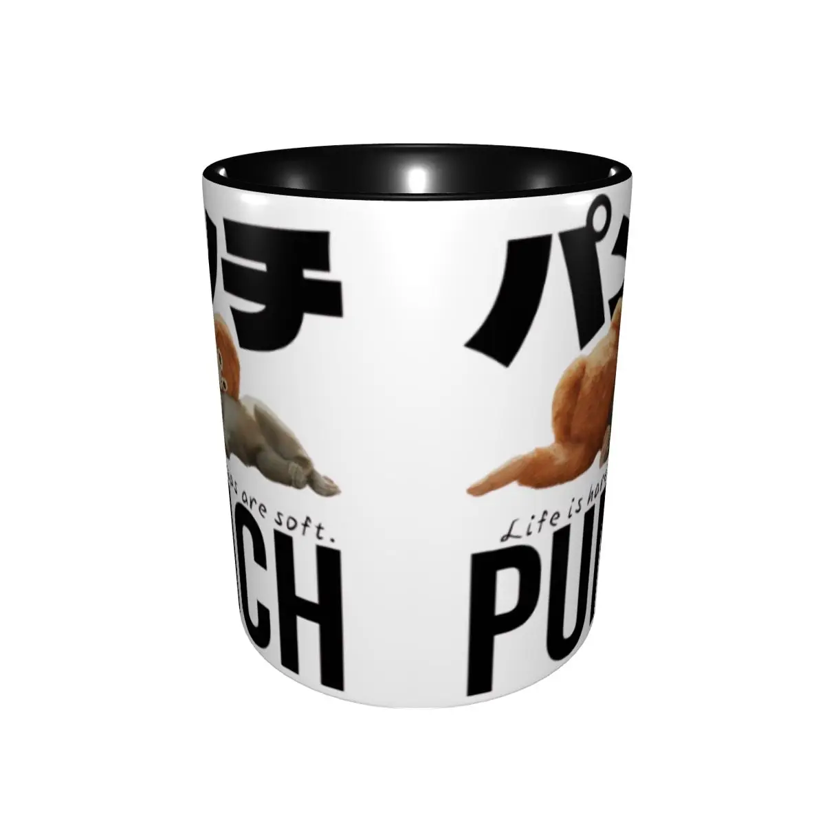 Sad Monkey Punch Meme With An Orange Toy Merch Coffee Mugs Novelty Cup Gifts For Woman Man - view 2