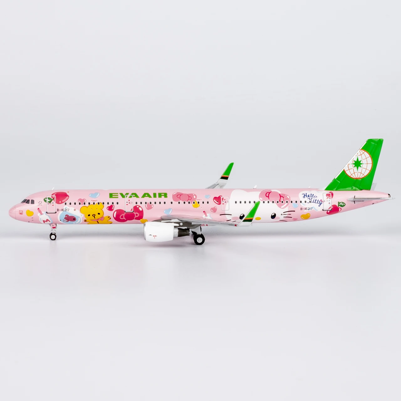 13122 alliage avion à collectionner cadeau NG modèle 1:400 Eva Airways "StarAlliance" Airbus A321 modèle d'avion moulé sous pression B-16217