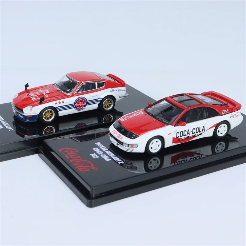 

TINY X INNO 1:64 FAIRLADY Z S30 & Z32 ColaRed 2Car Set Diecast Model Car