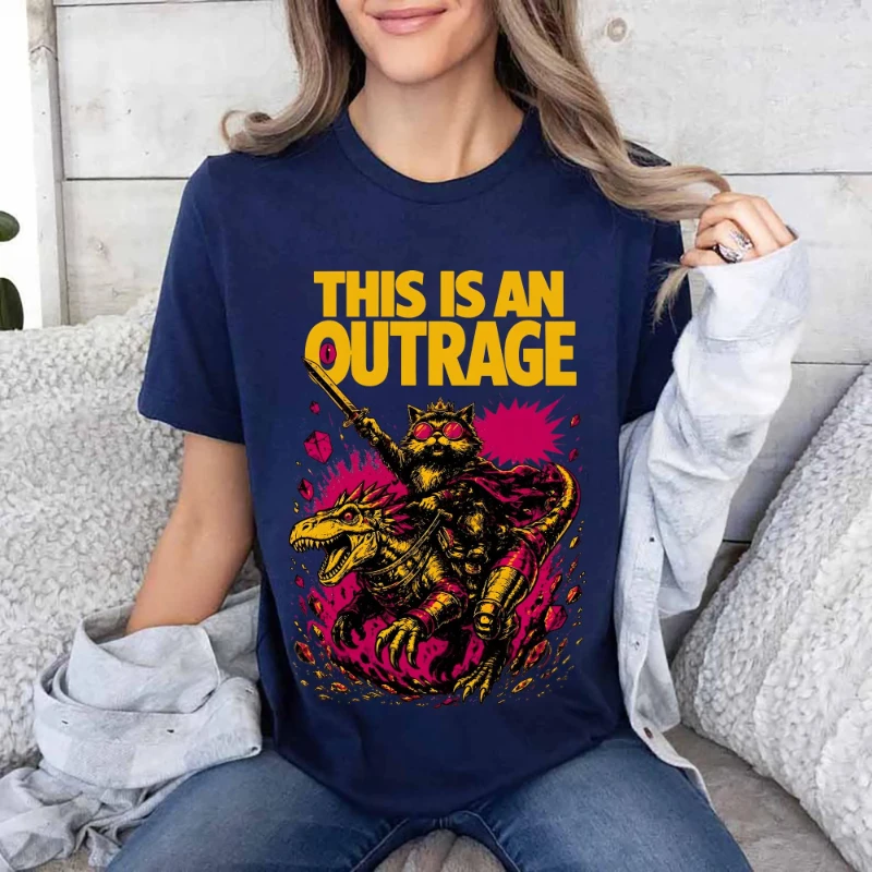 This T-shirt is amazing! A donut princess cat T-shirt, a dungeon explorer Carl T-shirt—a perfect gift for LitRPG fans!