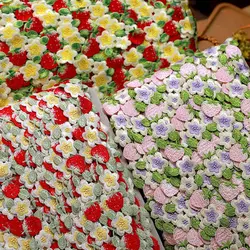 Strawberry Flowers Water Soluble Lace Embroidery Lace Accessories Diy Baby Clothes Children Clothes Handmade Decorative Material