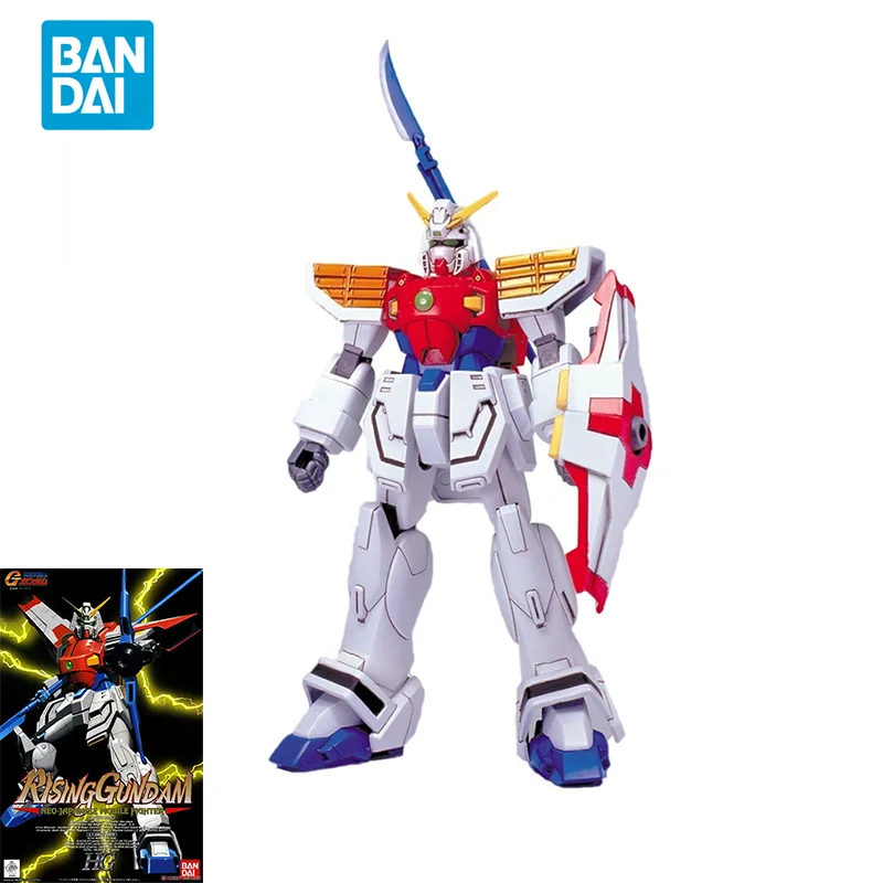 

Bandai Original GUNDAM Model HG 1/144 RISING GUNDAM 90's Reissue Action Figure Toys Collectible Model Ornaments Gifts for Kids