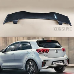 For KIA Rio 2020--2023 Spoiler ABS Plastic Hatchback Roof Rear Wing Body Kit Accessories