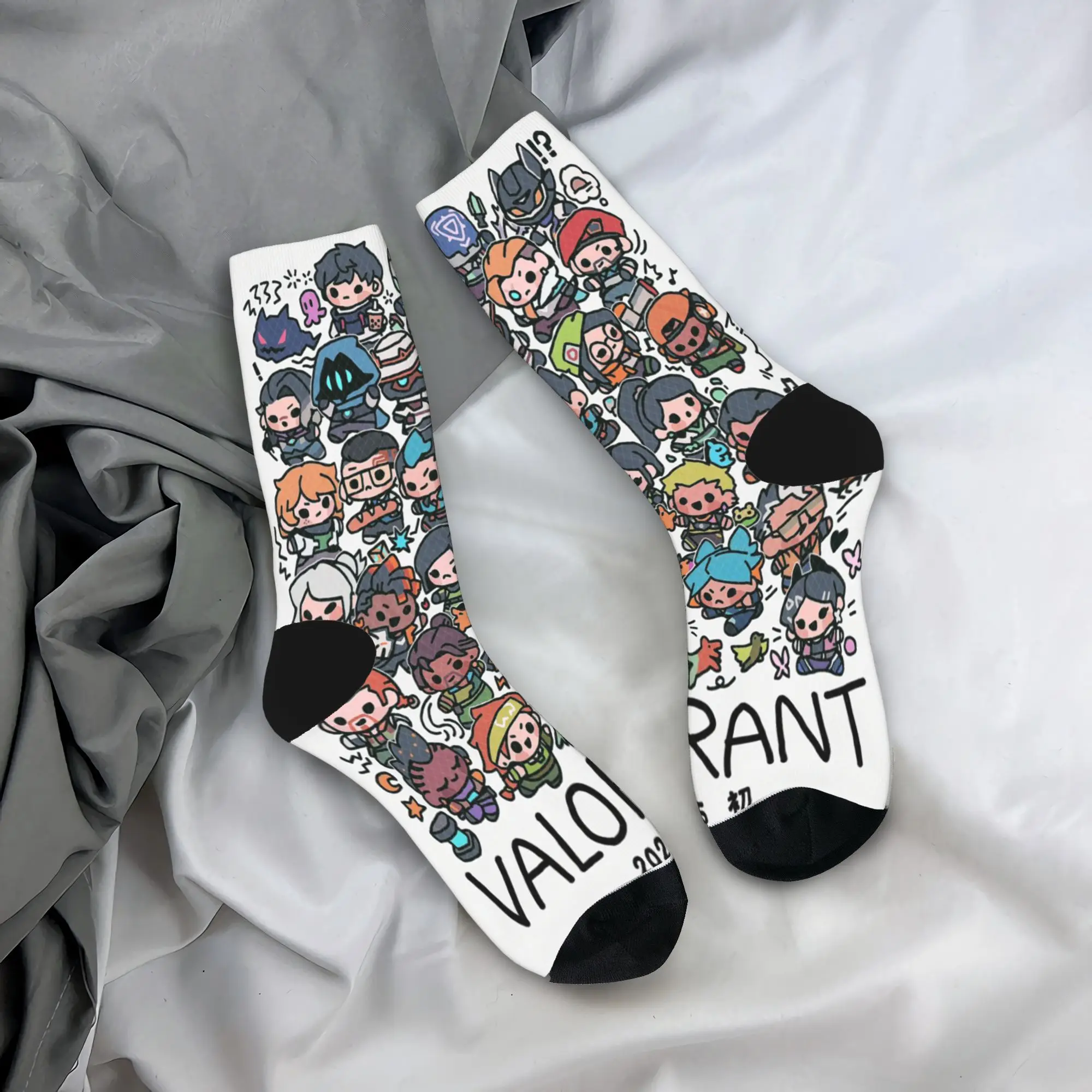 

Valorant игровые носки, новинка, чулки, осенние антибактериальные мужские носки унисекс, дышащие спортивные носки для бега с графикой