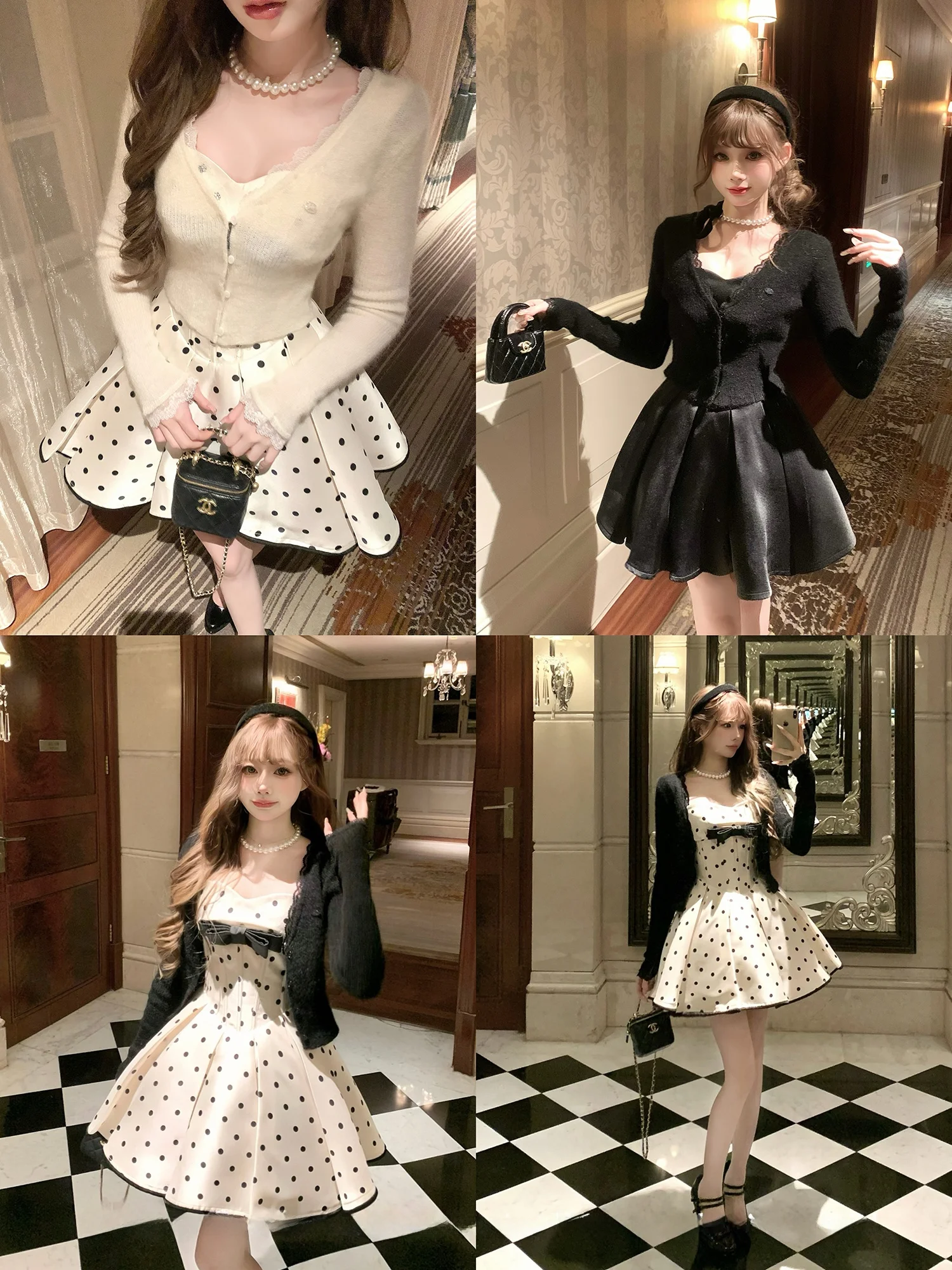 

Versatile Knitted Cardigan Lace Trimmed Slim Fit ort Coat High End Feeling Camere Casual Sle Long Sve V-Ne Ladies ...