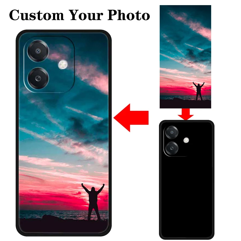 Customized DIY Soft Silicone TPU Phone Case For OPPO A40 4G A3X A3 A60 A5X A2X A5 A5i A5m A60 Cover Oppo Reno 12 Pro 14F Case