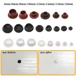 50Pcs/pack 5-16mm Furniture Hole Covers Protection Screw Cover Decor Dust Plug Stopper Cabinet Drill Hole Plug Hardware Grommet