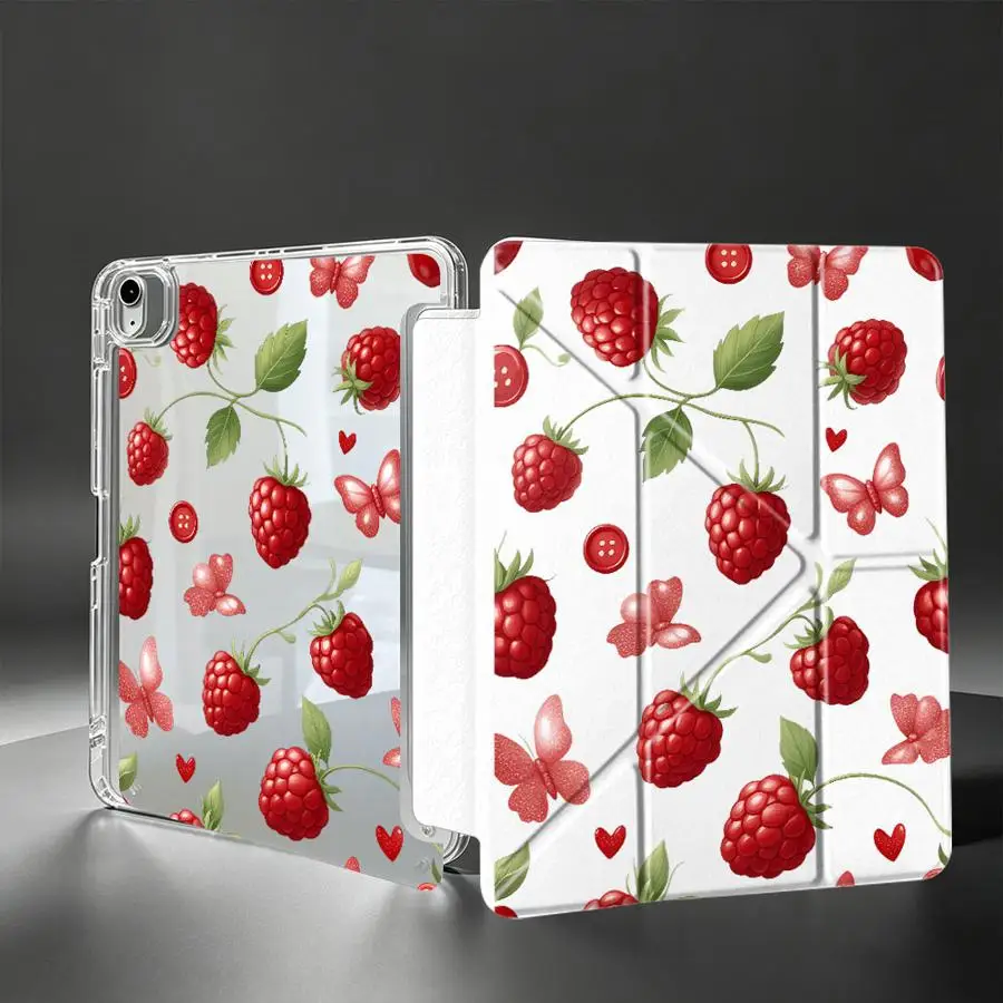 Tablet Case For iPad 11th 10th Gen 12th 9th Pro 13 2025 2026 Mini 7 6 5 Air 8 M2 M3 3 With Pen Slot Cover Sweet Girly Fresh