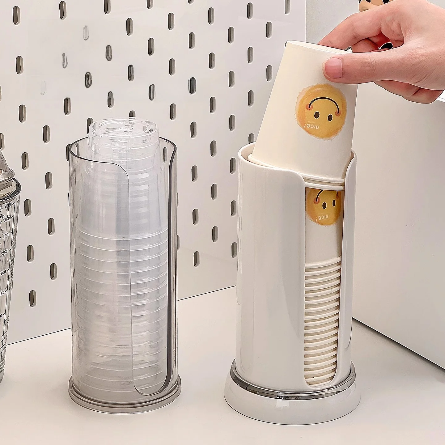 

Disposable Cup Holder Office Paper Cup Placement Shelf Air Cup Storage Box Desktop Cup Rack for Water Dispenser Organizer