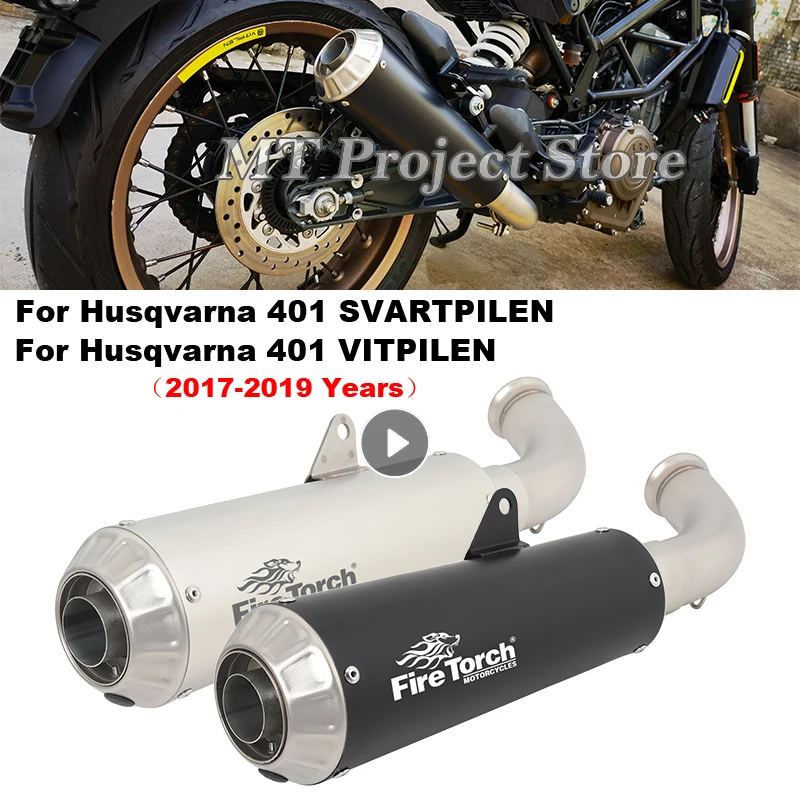 

Надевается для Husqvarna 401 SVARTPILEN 401 VITPILEN 401 2017 2018 2019, выхлопная система мотоцикла, средняя соединительная труба с муфелем