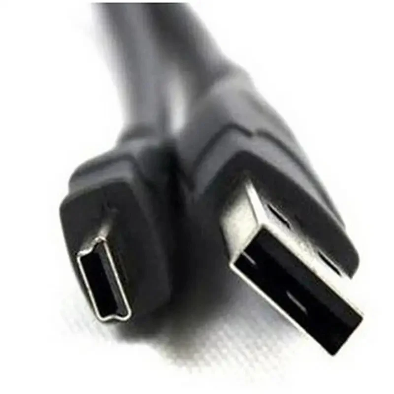 1/2/3/4/5/6Pcs Black USB 2.0 A Male To Mini USB B Male Cable Adapter 5P OTG V3 Port Adapter Usb Extension Charging Cable