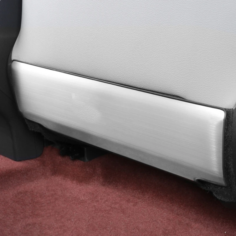 For Toyota BZ4X 2022 2023 stainless steel refit automotive interior decoration seat anti-kick cushion back panle accessories