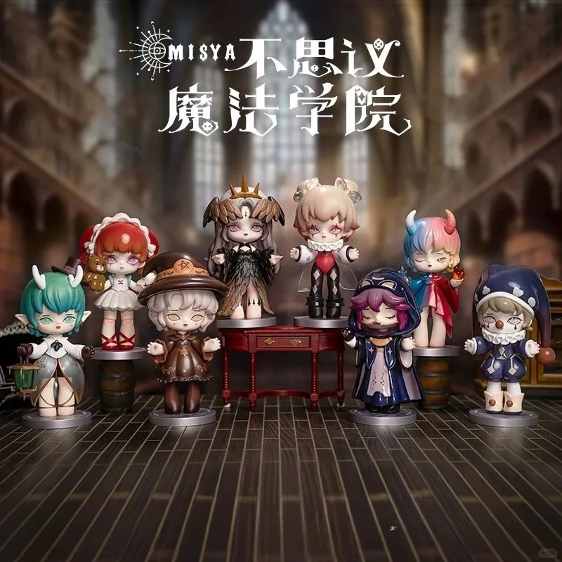 

Подлинная Misya Inconceivable Magic College Series, слепая коробка, темная аниме-фигурка, украшения, загадочная коробка, кукла из ПВХ, подарки на Хэллоуин для детей