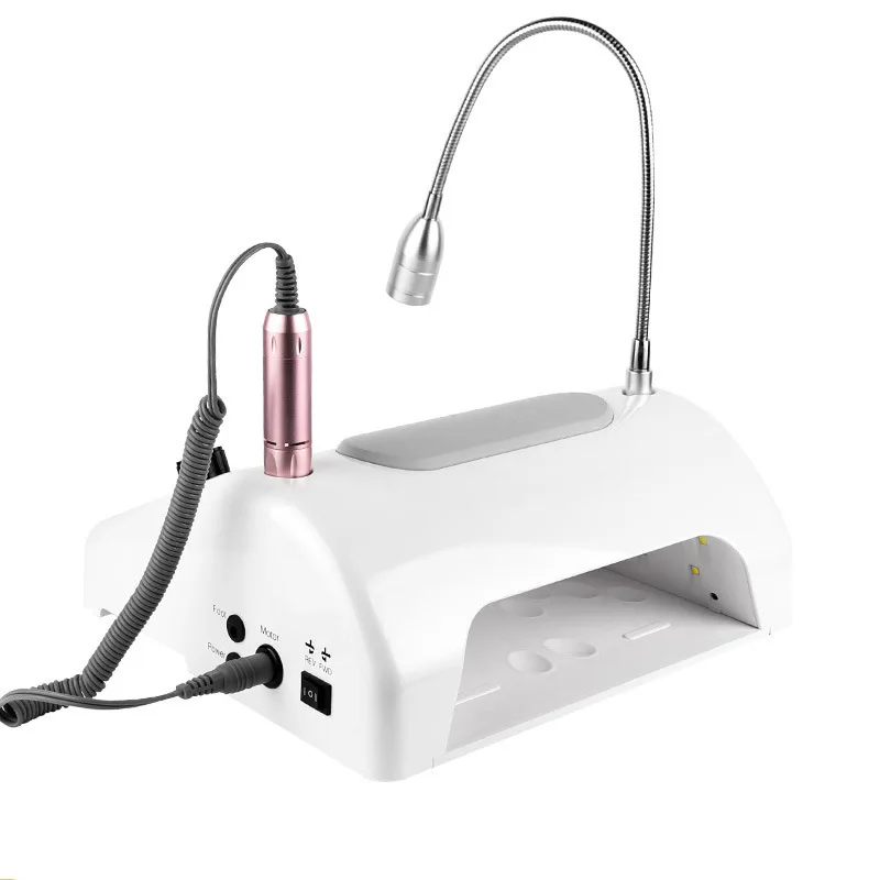 BQ777 5-in-1 Multifunctional All-in-One Machine Nail Grinder Nail Light 96W Nail Lighting Vacuum Cleaner Household