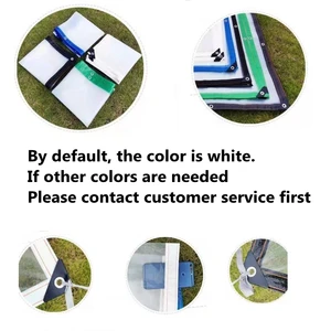 مأوى فيلم PE مقاوم للمطر شفاف ، قماش مقاوم للماء ، مأوى نباتات عصارية ، مأوى حديقة شرفة ، شمعة ظل درجة الحرارة أفضل 8 مظلة شرفة شفافة مبيعا - No8