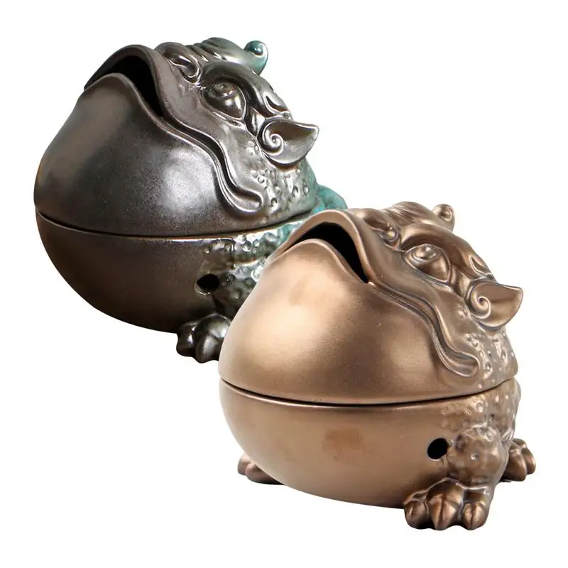 Incense Burner For Church Toad Lucky Incense Burner Vintage Home Decor Ornament Charcoal Incense Holder Multifunction House