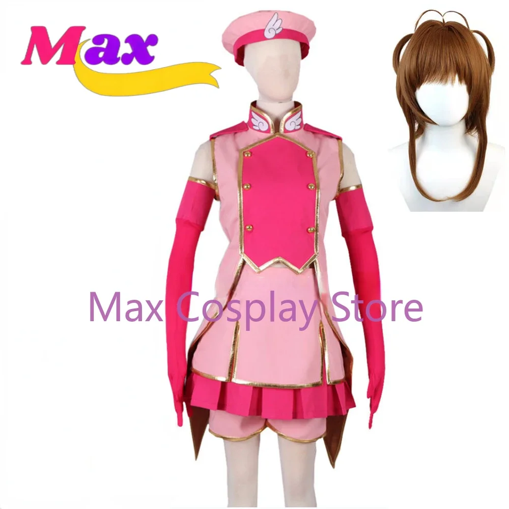 

wby2 Cos Anime Sakura Kinomoto Sakura Halloween Cosplay Costume Customized size