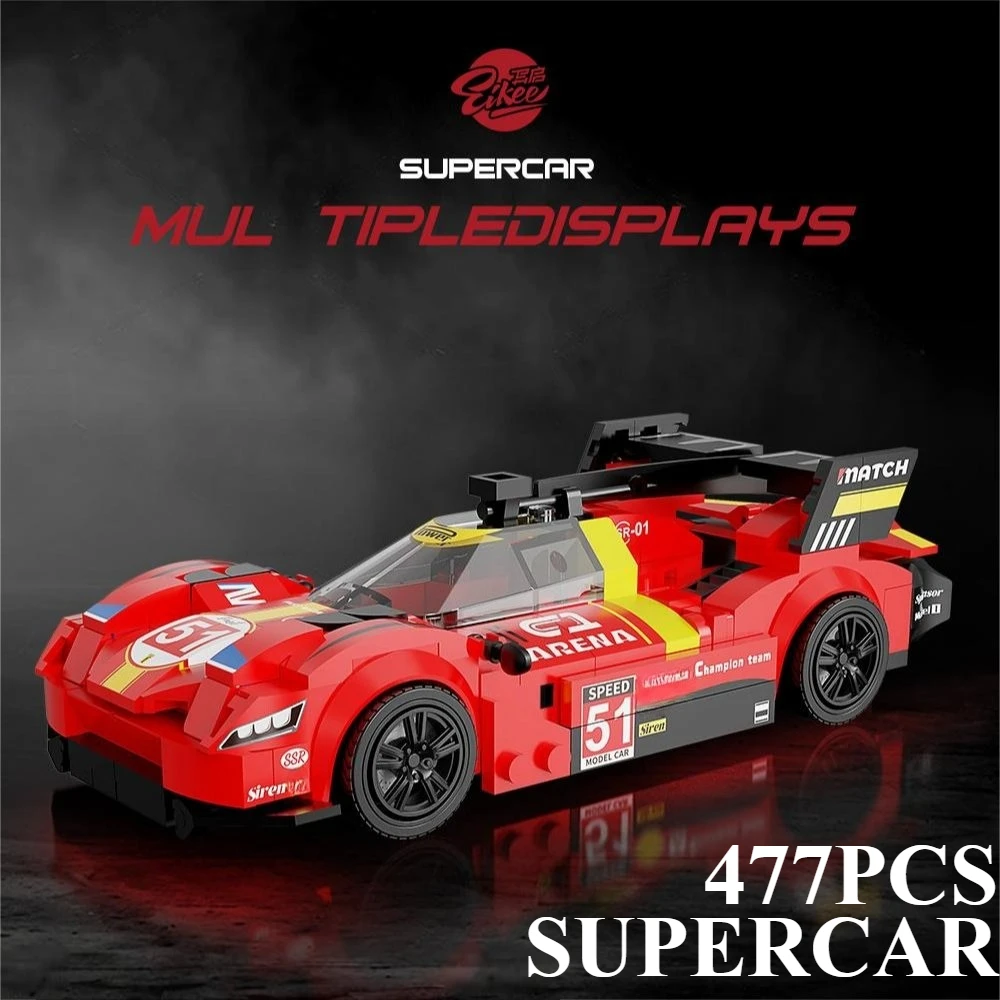 

477PCS SuperCar Building Blocks Set - Assembling Model Toy for Home Decor Ideal Holiday Gift for Kids And Adult