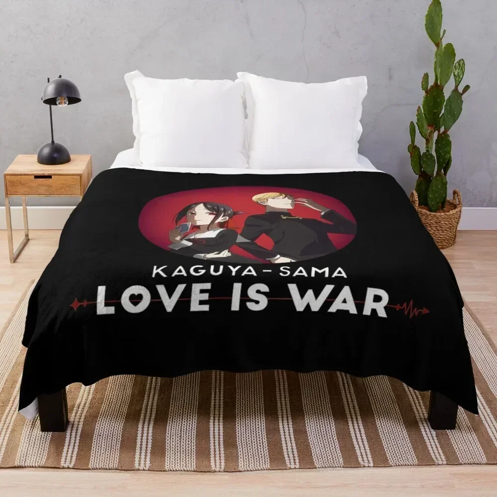

Kaguya Shinomiya x Miyuki Shirogane Throw Blanket Wrinkle Resistant Lightweight Blanket