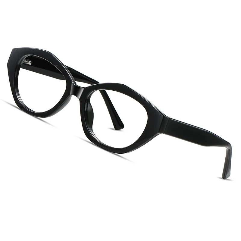 نظارات طبية تقدمية جديدة بسيطة من CLLOIO بإطار عين القطة للنساء نظارات بصرية لحجب الضوء الأزرق اللونية